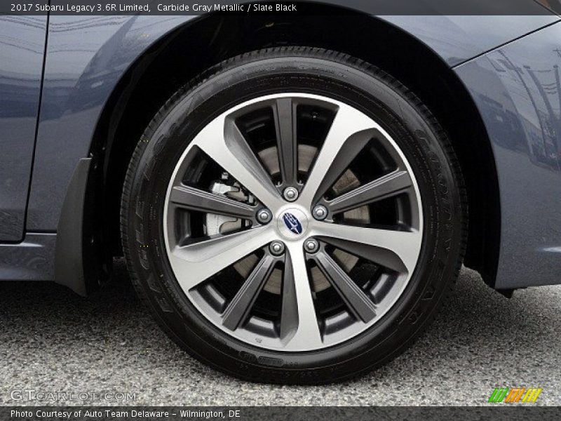 Carbide Gray Metallic / Slate Black 2017 Subaru Legacy 3.6R Limited