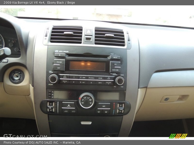 Ebony Black / Beige 2009 Kia Borrego LX V6 4x4