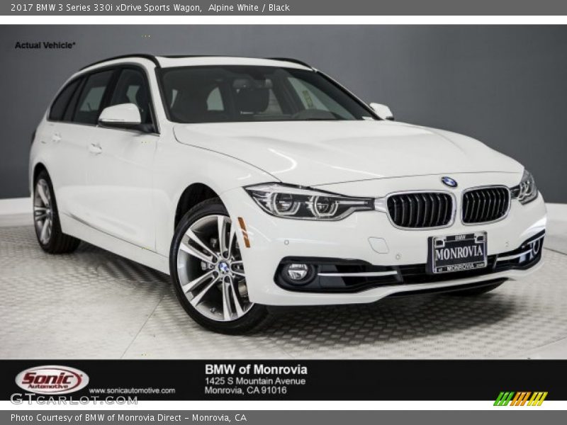 Alpine White / Black 2017 BMW 3 Series 330i xDrive Sports Wagon