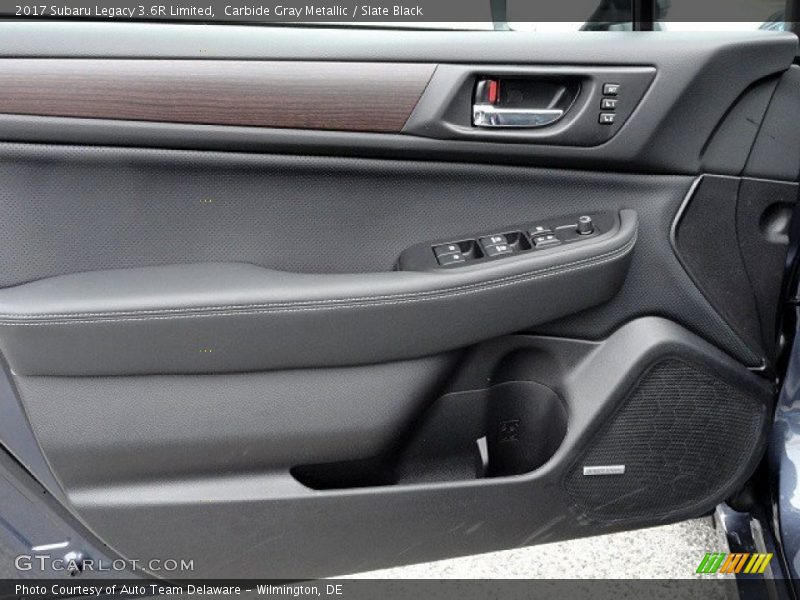 Carbide Gray Metallic / Slate Black 2017 Subaru Legacy 3.6R Limited