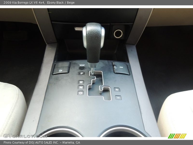 Ebony Black / Beige 2009 Kia Borrego LX V6 4x4