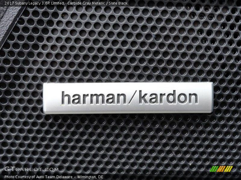Carbide Gray Metallic / Slate Black 2017 Subaru Legacy 3.6R Limited