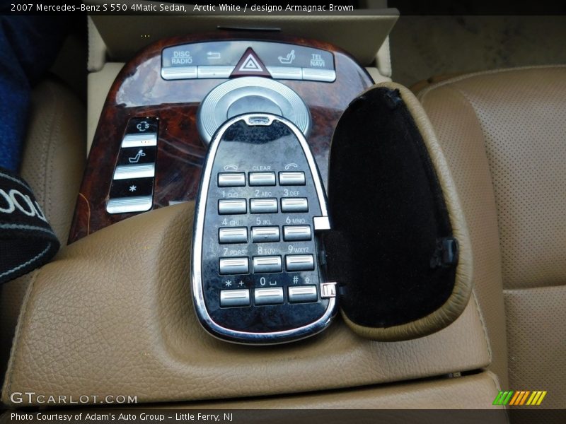Arctic White / designo Armagnac Brown 2007 Mercedes-Benz S 550 4Matic Sedan