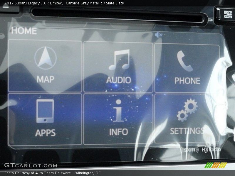 Carbide Gray Metallic / Slate Black 2017 Subaru Legacy 3.6R Limited