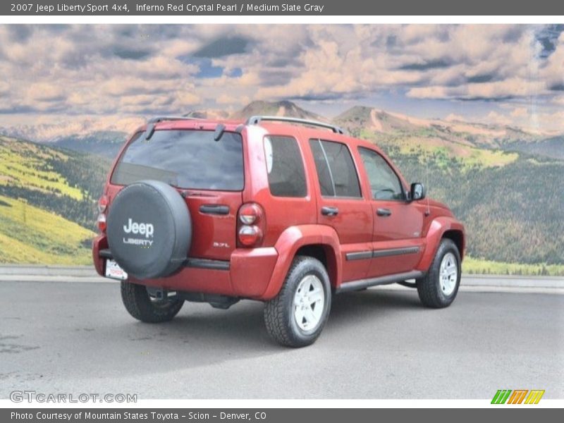 Inferno Red Crystal Pearl / Medium Slate Gray 2007 Jeep Liberty Sport 4x4