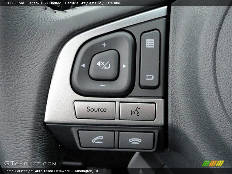 Carbide Gray Metallic / Slate Black 2017 Subaru Legacy 3.6R Limited
