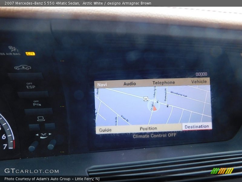 Arctic White / designo Armagnac Brown 2007 Mercedes-Benz S 550 4Matic Sedan