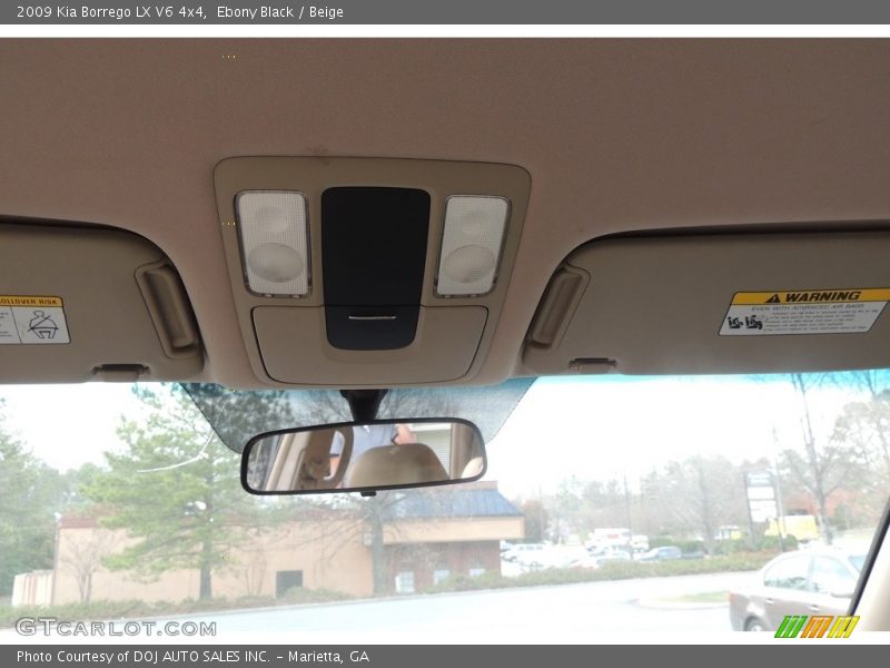 Ebony Black / Beige 2009 Kia Borrego LX V6 4x4