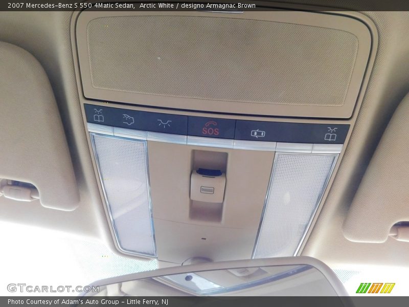 Arctic White / designo Armagnac Brown 2007 Mercedes-Benz S 550 4Matic Sedan