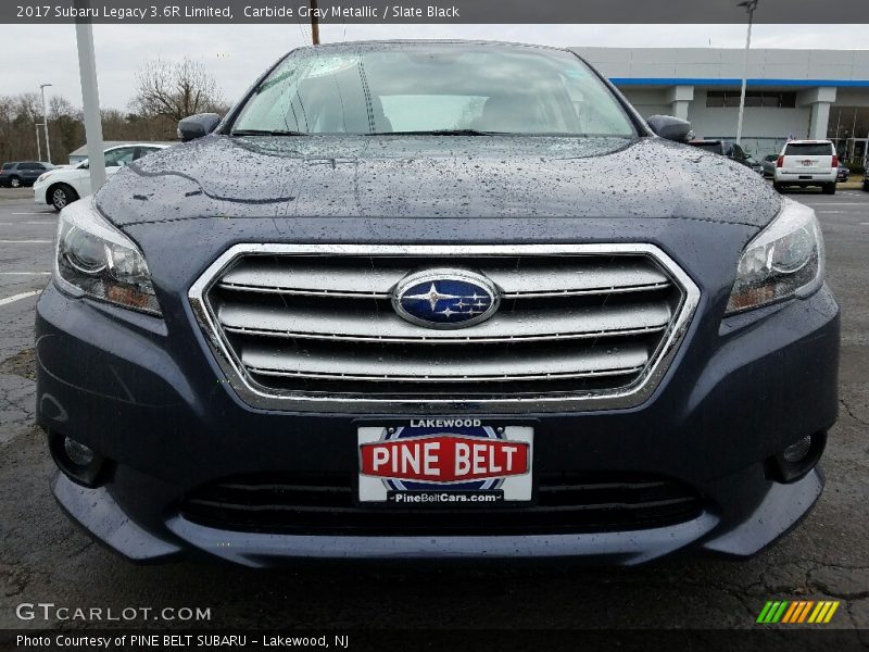 Carbide Gray Metallic / Slate Black 2017 Subaru Legacy 3.6R Limited