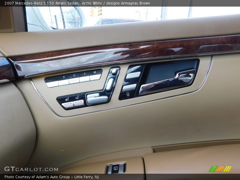 Arctic White / designo Armagnac Brown 2007 Mercedes-Benz S 550 4Matic Sedan