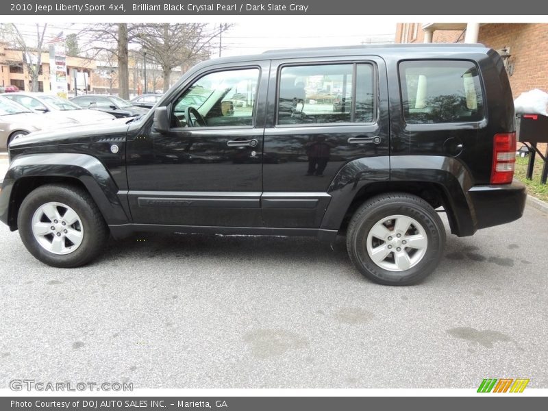 Brilliant Black Crystal Pearl / Dark Slate Gray 2010 Jeep Liberty Sport 4x4