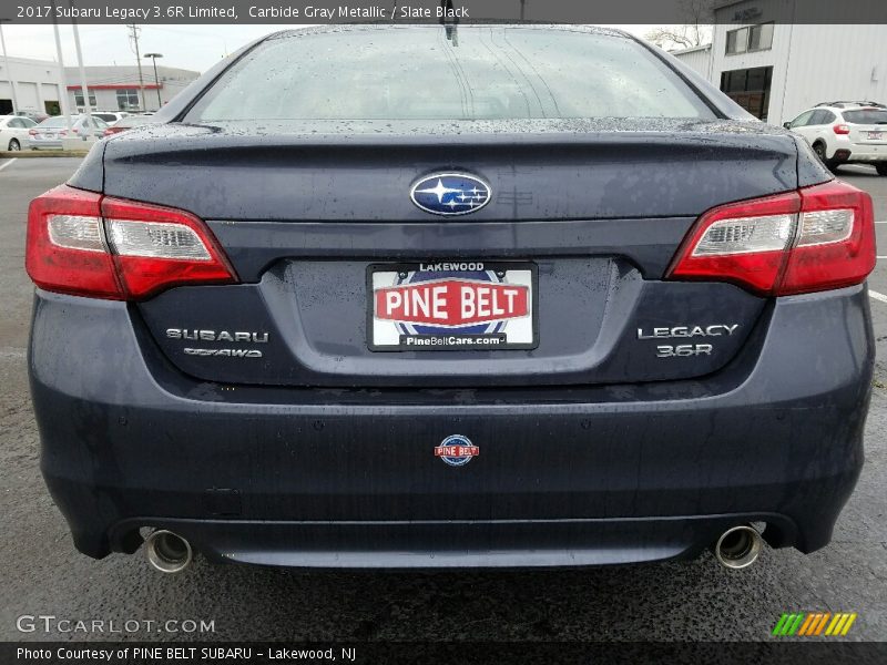 Carbide Gray Metallic / Slate Black 2017 Subaru Legacy 3.6R Limited