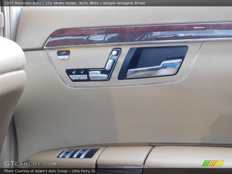 Arctic White / designo Armagnac Brown 2007 Mercedes-Benz S 550 4Matic Sedan