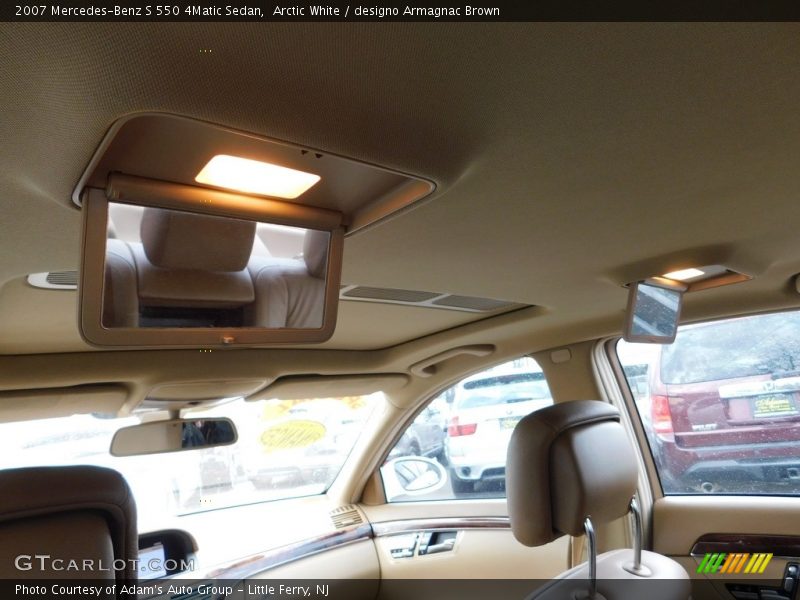 Arctic White / designo Armagnac Brown 2007 Mercedes-Benz S 550 4Matic Sedan