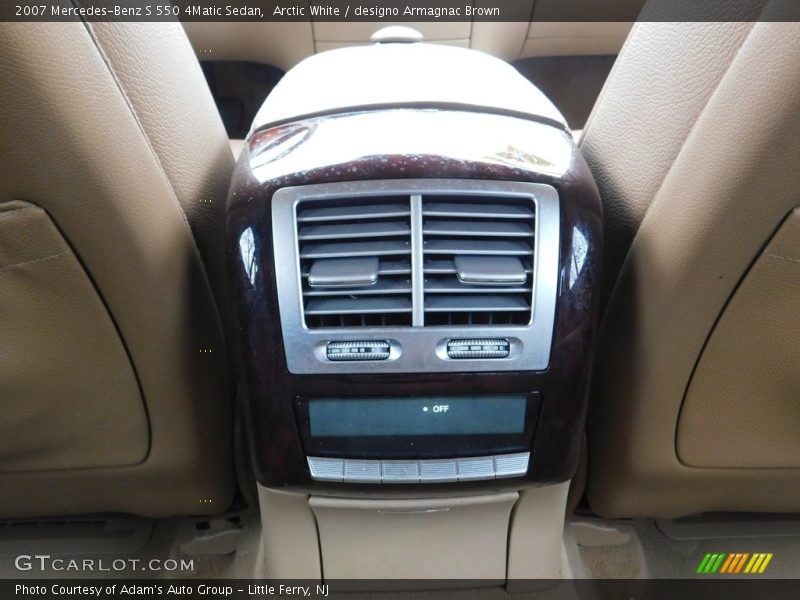 Arctic White / designo Armagnac Brown 2007 Mercedes-Benz S 550 4Matic Sedan