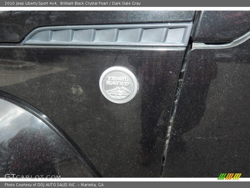 Brilliant Black Crystal Pearl / Dark Slate Gray 2010 Jeep Liberty Sport 4x4