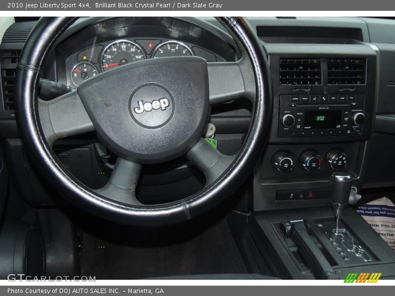 Brilliant Black Crystal Pearl / Dark Slate Gray 2010 Jeep Liberty Sport 4x4