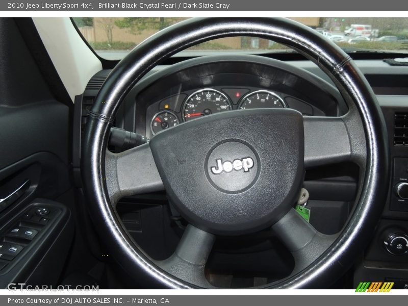 Brilliant Black Crystal Pearl / Dark Slate Gray 2010 Jeep Liberty Sport 4x4