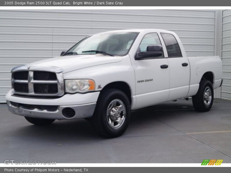 Bright White / Dark Slate Gray 2005 Dodge Ram 2500 SLT Quad Cab