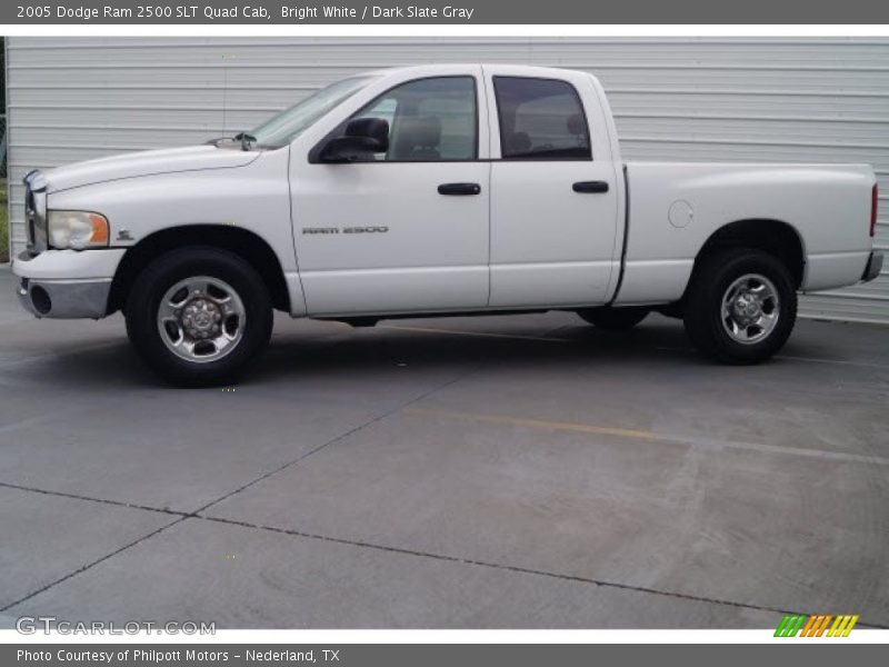 Bright White / Dark Slate Gray 2005 Dodge Ram 2500 SLT Quad Cab