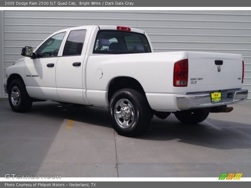 Bright White / Dark Slate Gray 2005 Dodge Ram 2500 SLT Quad Cab