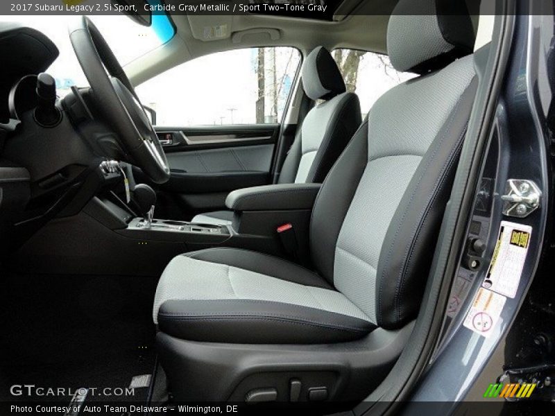 Front Seat of 2017 Legacy 2.5i Sport