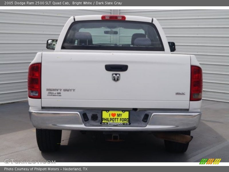 Bright White / Dark Slate Gray 2005 Dodge Ram 2500 SLT Quad Cab