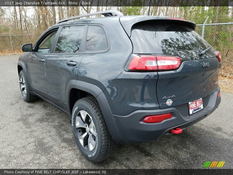 Rhino / Black 2017 Jeep Cherokee Trailhawk 4x4