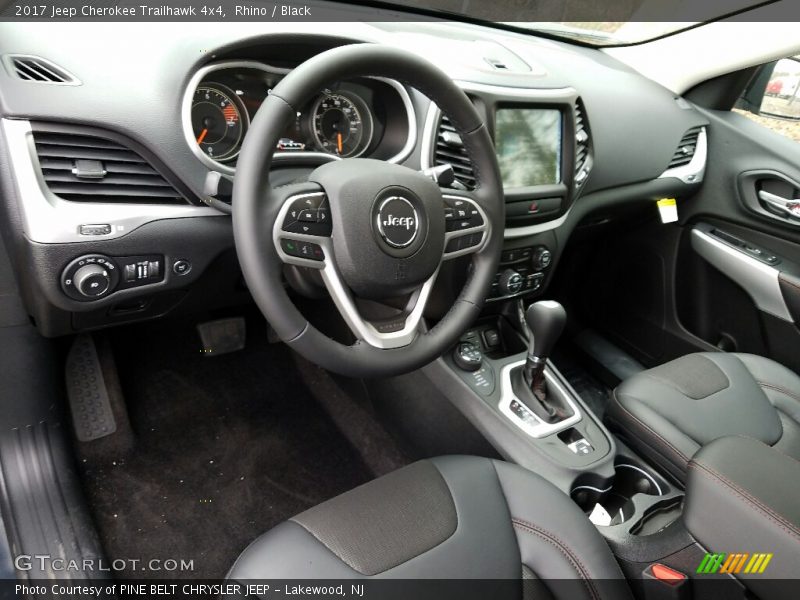 Front Seat of 2017 Cherokee Trailhawk 4x4