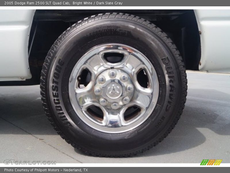 Bright White / Dark Slate Gray 2005 Dodge Ram 2500 SLT Quad Cab