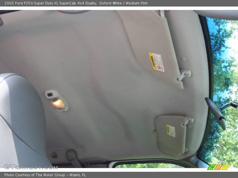 Oxford White / Medium Flint 2003 Ford F350 Super Duty XL SuperCab 4x4 Dually