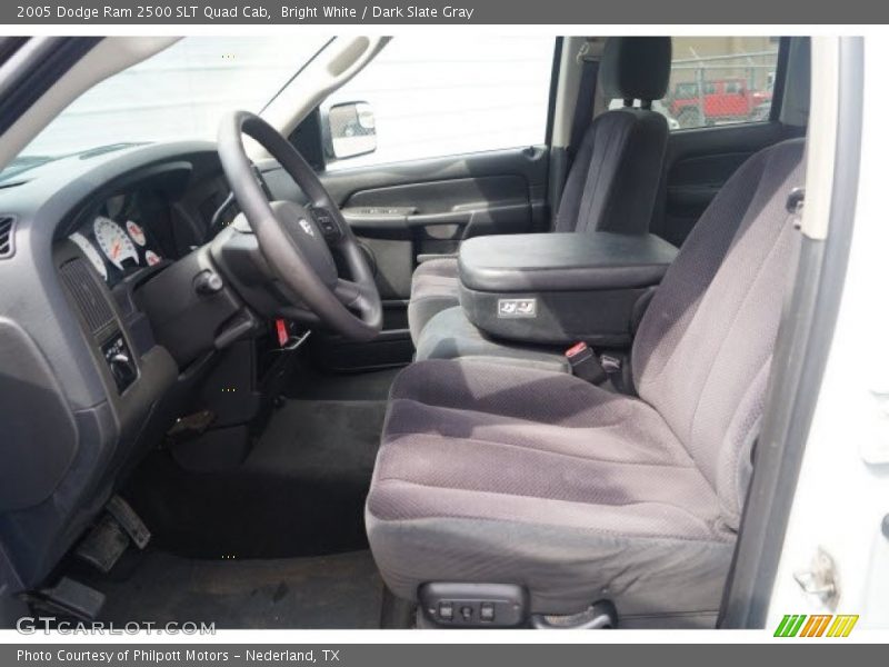 Bright White / Dark Slate Gray 2005 Dodge Ram 2500 SLT Quad Cab