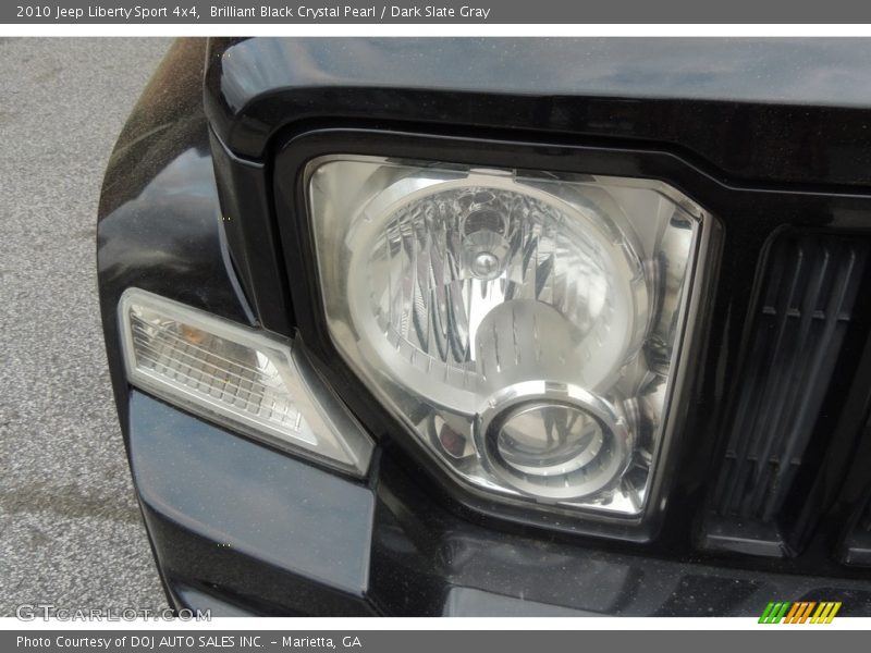 Brilliant Black Crystal Pearl / Dark Slate Gray 2010 Jeep Liberty Sport 4x4