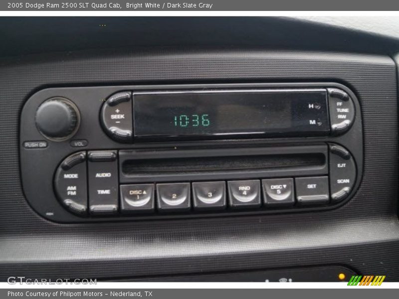 Bright White / Dark Slate Gray 2005 Dodge Ram 2500 SLT Quad Cab