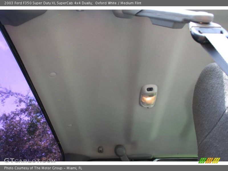Oxford White / Medium Flint 2003 Ford F350 Super Duty XL SuperCab 4x4 Dually
