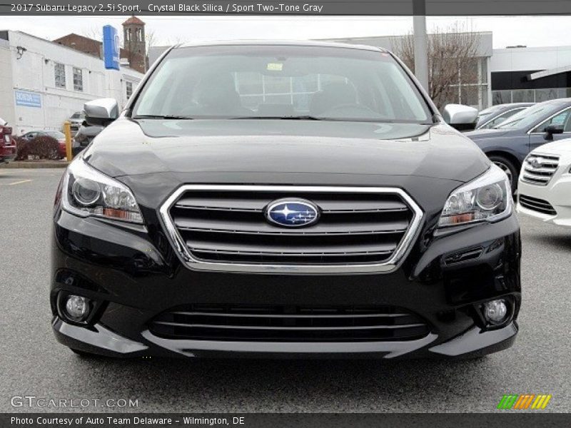 Crystal Black Silica / Sport Two-Tone Gray 2017 Subaru Legacy 2.5i Sport