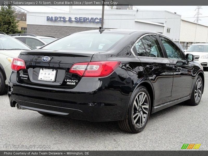 Crystal Black Silica / Sport Two-Tone Gray 2017 Subaru Legacy 2.5i Sport
