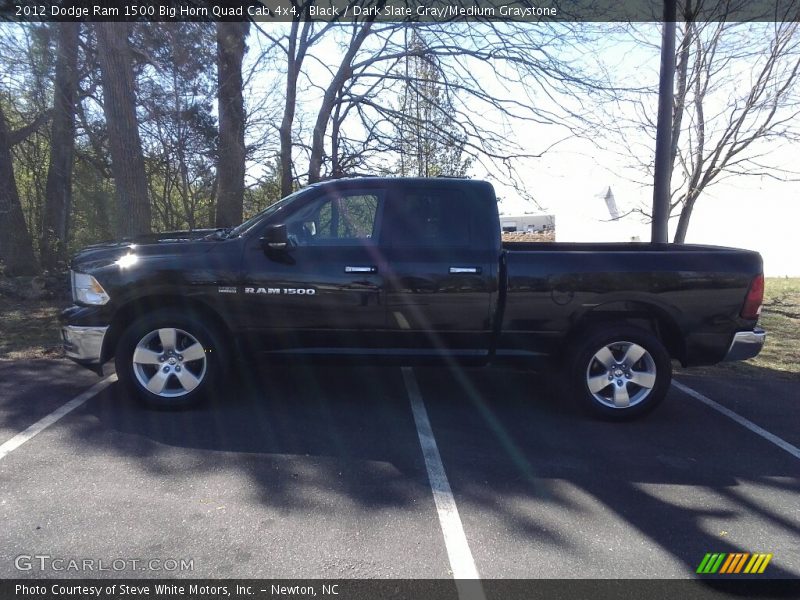 Black / Dark Slate Gray/Medium Graystone 2012 Dodge Ram 1500 Big Horn Quad Cab 4x4