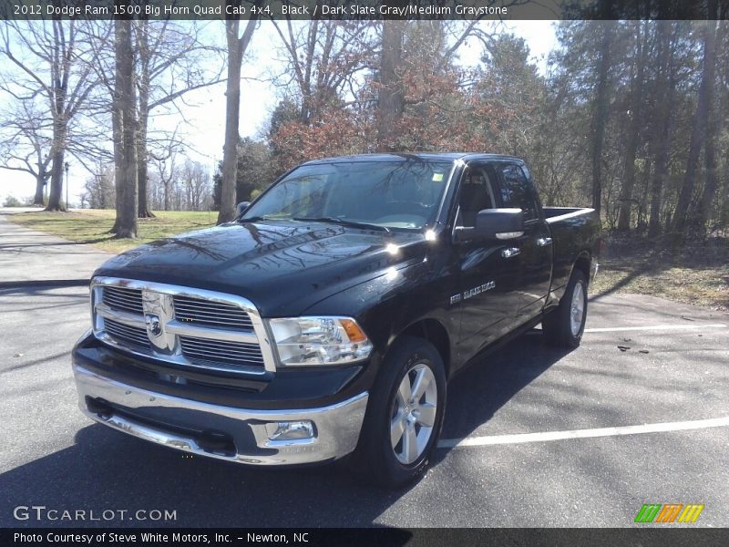 Black / Dark Slate Gray/Medium Graystone 2012 Dodge Ram 1500 Big Horn Quad Cab 4x4