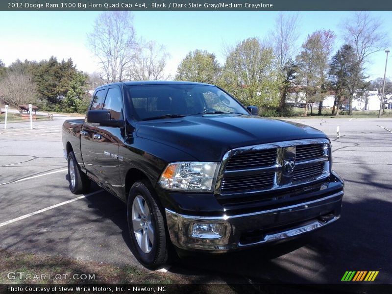 Black / Dark Slate Gray/Medium Graystone 2012 Dodge Ram 1500 Big Horn Quad Cab 4x4
