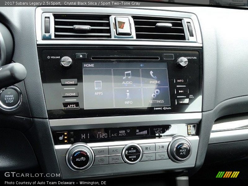 Controls of 2017 Legacy 2.5i Sport