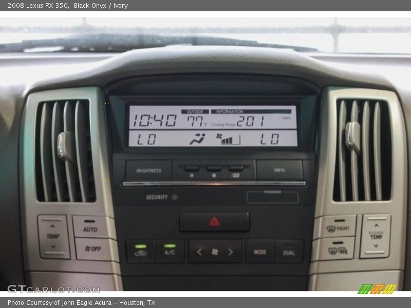 Black Onyx / Ivory 2008 Lexus RX 350