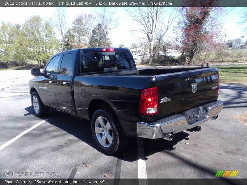 Black / Dark Slate Gray/Medium Graystone 2012 Dodge Ram 1500 Big Horn Quad Cab 4x4
