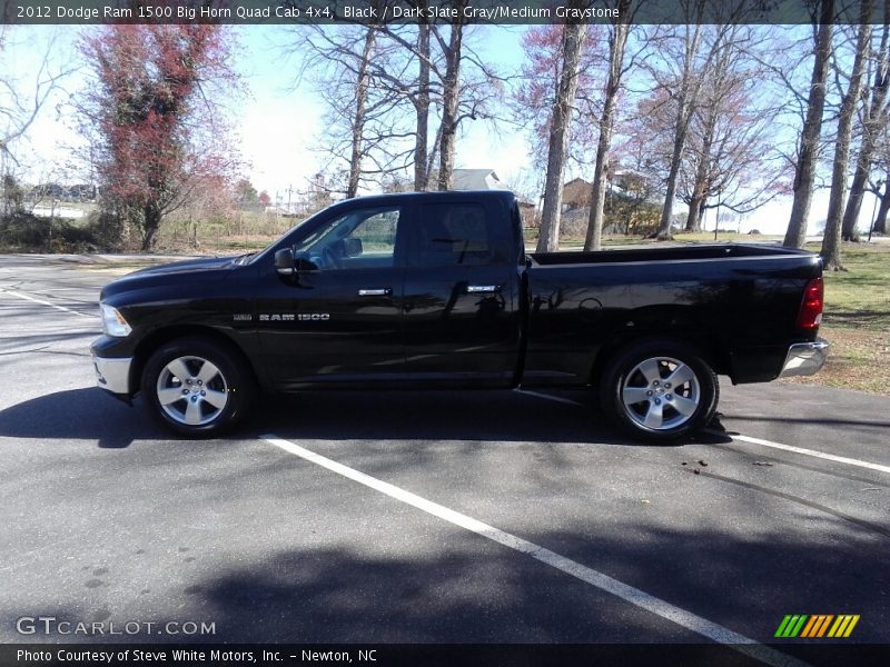 Black / Dark Slate Gray/Medium Graystone 2012 Dodge Ram 1500 Big Horn Quad Cab 4x4