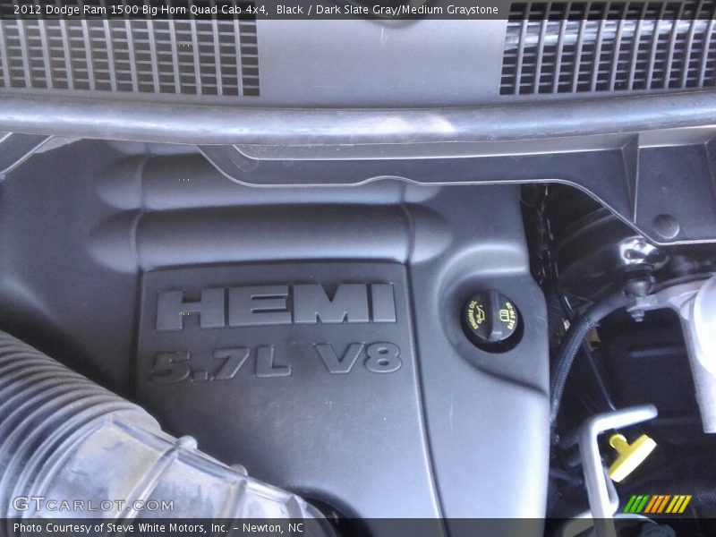 Black / Dark Slate Gray/Medium Graystone 2012 Dodge Ram 1500 Big Horn Quad Cab 4x4