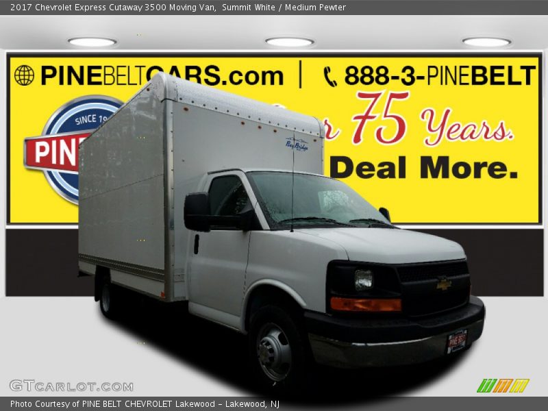 Summit White / Medium Pewter 2017 Chevrolet Express Cutaway 3500 Moving Van