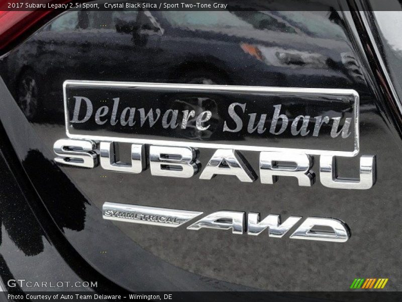 Crystal Black Silica / Sport Two-Tone Gray 2017 Subaru Legacy 2.5i Sport