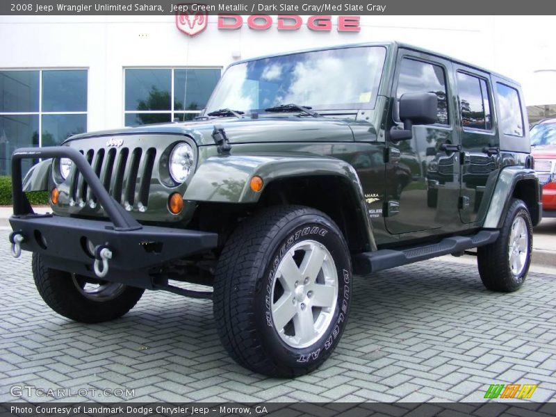 Jeep Green Metallic / Dark Slate Gray/Med Slate Gray 2008 Jeep Wrangler Unlimited Sahara