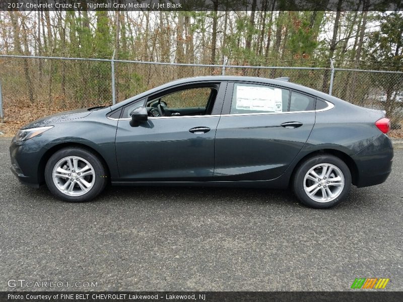 Nightfall Gray Metallic / Jet Black 2017 Chevrolet Cruze LT